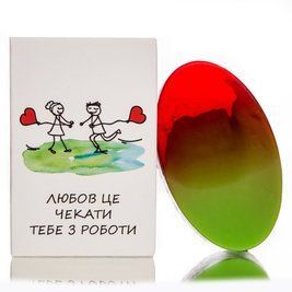 Мило-овал "Love is&hellip;", Гранат -акайя
