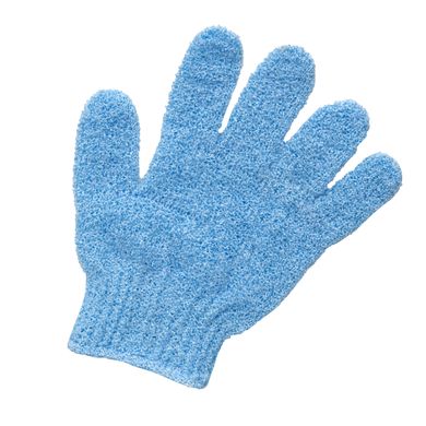 Мочалка рукавиця "Блакитна" (5 пальців)